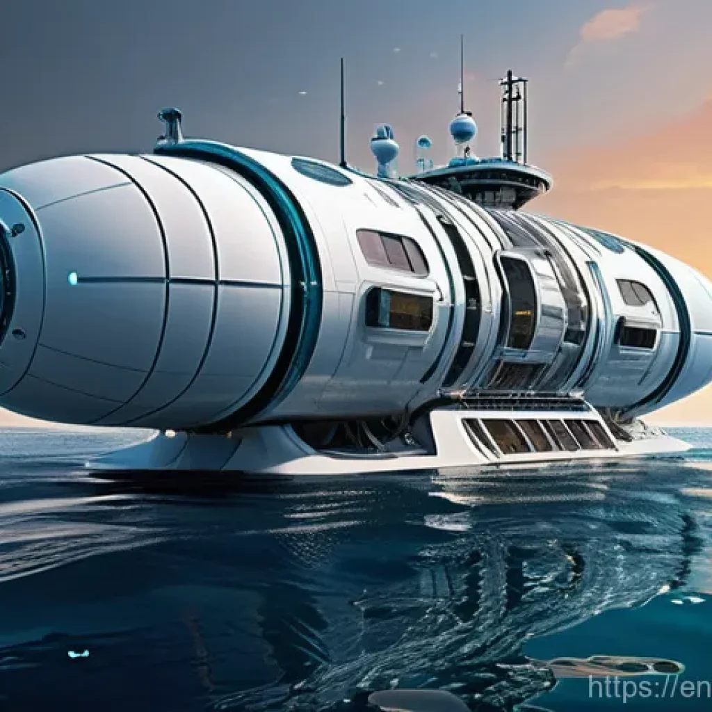 심해 식민지 구상의 안전 및 보안 대책 - **"Engineering Marvel: Deep-Sea Habitat Exterior"**
    A wide-angle, futuristic architectural illus...